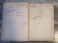 Antique Journal Cash Book 1800s Record Keepers Ledger Payment Book Gorgeous Calligraphy, Handwritten tables, Vintage Ledger Ephemera