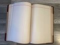 Antique Journal Ledger Farm 1800s Day Book Ledger Record Keeper's Payment Book Gorgeous Calligraphy, Handwritten tables, Vintage Ephemera