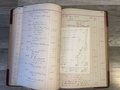 Antique Journal Ledger Farm 1800s Day Book Ledger Record Keeper's Payment Book Gorgeous Calligraphy, Handwritten tables, Vintage Ephemera