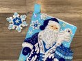 NEW! Handmade Christmas Stocking BUCILLA Arctic Santa & Friends, #89628E Felt Santa Stocking, Embroidered Stockings