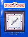VTG MONOPOLY Cross-Stitch Game Board Framed 1990 Completed Needlepoint Wall Art