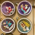 RARE Vintage 1950's SHINY BRITE Ornaments | Diorama | Complete Set of 12 Ornaments with Original Box! Retro Christmas Tree Decor