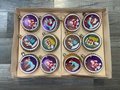 RARE Vintage 1950's SHINY BRITE Ornaments | Diorama | Complete Set of 12 Ornaments with Original Box! Retro Christmas Tree Decor