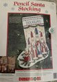 New Christmas Stocking 1994 DIMENSIONS 8452 Pencil Stocking Counted Cross Stitch Santa Christmas Needlepoint Holiday Stocking Holiday Decor