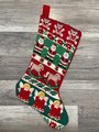 New Christmas Stocking Vintage 1990s Bucilla COUNTRY CHRISTMAS BORDERS Needlepoint Holiday Decor 60692
