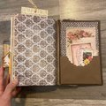 Vintage Old World Junk Journal, Flower Handmade Journal Pages, Custom Journals, Writing, Reading Journals