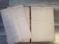 Antique Journal Cash Book 1800s Record Keepers Ledger Payment Book Gorgeous Calligraphy, Handwritten tables, Vintage Ledger Ephemera