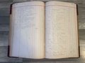 Antique Journal Ledger Farm 1800s Day Book Ledger Record Keeper's Payment Book Gorgeous Calligraphy, Handwritten tables, Vintage Ephemera