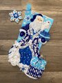 NEW! Handmade Christmas Stocking BUCILLA Arctic Santa & Friends, #89628E Felt Santa Stocking, Embroidered Stockings