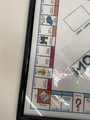 VTG MONOPOLY Cross-Stitch Game Board Framed 1990 Completed Needlepoint Wall Art