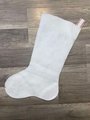 NEW! Handmade Christmas Stocking BUCILLA Tree Trimming, Santa & Elf Decorating Christmas Tree Felt Santa Snowman Stocking, Embroidered