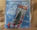 Custom Christmas Stocking, JUMBO Felt Handmade Paragon Santa Brings The Tree Finished Faux Fur Holiday Stocking Retro 1978 Santa Claus Decor