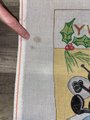 New Vintage Christmas Stocking Canvas Happy Bumblebee on Gifts Handpainted Needlepoint Canvas Holiday Decor