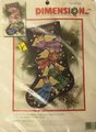 New Christmas Stocking Counted Cross Stitch ANGEL KITTY Needlepoint Holiday Stocking Holiday Decor