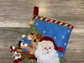 New Handmade Stocking | Bucilla Christmas Joy #86019 | Completed Embroidered Custom Holiday Stocking | Stockings with Name