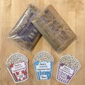 Kids Valentines Stickers | Personalized W/ Name | Popcorn Valentine Labels | SET of 6+ | Gifts for Kids | Popcorn Bag Stickers