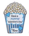 Kids Valentines Stickers | Personalized W/ Name | Popcorn Valentine Labels | SET of 6+ | Gifts for Kids | Popcorn Bag Stickers