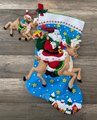 NEW Christmas Stocking & Ornament Bucilla Reindeer Santa #86816 -150th Anniversary Edition! Santa Claus Reindeer