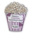 Kids Valentines Stickers | Personalized W/ Name | Popcorn Valentine Labels | SET of 6+ | Gifts for Kids | Popcorn Bag Stickers