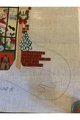 New Christmas Stocking Canvas Vintage STRICTLY CHRISTMAS Boy in Window Handpainted Holiday Stocking