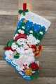 New Christmas Stocking Handmade Vintage ORIGINAL BUCILLA 2006 Polar Bears Felt Holiday Stocking