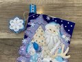 Custom Christmas Stockings Winter Wonderland Santa Claus & Reindeer Handmade Finished Bucilla Stocking