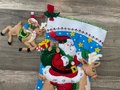 NEW Christmas Stocking & Ornament Bucilla Reindeer Santa #86816 -150th Anniversary Edition! Santa Claus Reindeer
