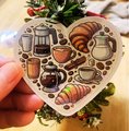 Hologram Coffee Heart Sticker | Coffee Sticker For Phone | Coffee Sticker For Laptop | Gift for Coffee Lovers | Waterproof Sticker Coffee