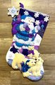 New Christmas Stocking Handmade ARCTIC SANTA Embroidered Stocking Finished Bucilla Kit Felt Winter Art Decor Polar Bears