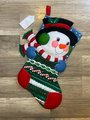 NEW Christmas Stocking Handmade BUCILLA Personalized Holiday Stockings From Bucilla Kit 84383 Snowman Holiday Stocking