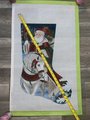 Christmas Stocking New Rare Susan Roberts Handpainted SANTA on HORSEBACK Needlepoint Canvas Tapestry Tent AXS312 Liz Goodrich Dillon