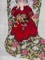 Rare Christmas Stocking ALEXA Angel Handpainted Needlepoint Canvas EXPERTLY STARTED Stocking Stockings With Name Personalized Stockings
