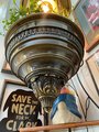 Vintage Oil Rain Lamp 1970s WORKING GRIST MILL Hanging Vintage Rain Oil Lamp 36" All Original Vintage Home Decor