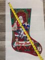 Christmas Stocking Vintage LIZ Susan Roberts Handpainted On Santa's Knee Needlepoint Canvas Tapestry Tent Liz Goodrich Dillon ML