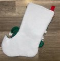 Christmas Stocking FINISHED Bucilla Gingerbread Santa From Kit #86442 Elf Cookies Candy Toys Handmade Hand Sewn Felt Stocking!