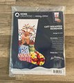 Christmas Stocking | FINISHED Alice Peterson | Home Creations Needlepoint Stocking | Gift Wrapped Reindeer Holiday Stocking