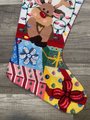 Christmas Stocking | FINISHED Alice Peterson | Home Creations Needlepoint Stocking | Gift Wrapped Reindeer Holiday Stocking