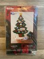VINTAGE 2002 Bucilla Card Holder Christmas Tree Wall Hanging Kit #84826