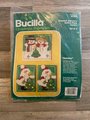 Vintage 1970's Bucilla Switch Plate Covers, #82199 Santa Claus, Snowman and Snow Lady, Set of 3 DIY Holiday Jeweled Stitchery Kit
