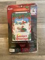 SEASON'S GREETINGS Christmas Wall Panel | Bucilla Kit #84687 Horse and Carriage Christmas Tree Wall | Hanging Door Chime Felt