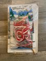 SEASON'S GREETINGS Christmas Wall Panel | Bucilla Kit #84687 Horse and Carriage Christmas Tree Wall | Hanging Door Chime Felt