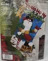 Pirate Santa Christmas Stocking, Rare Finished Bucilla Kit, Holiday Stockings, Embroidered Stockings, Personalized Stockings