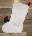 Family Christmas Stocking, FINISHED Bucilla Kit, Handmade Vintage Santa Golfing Stocking Holiday Stocking, Wall Decor, Personalized Stocking