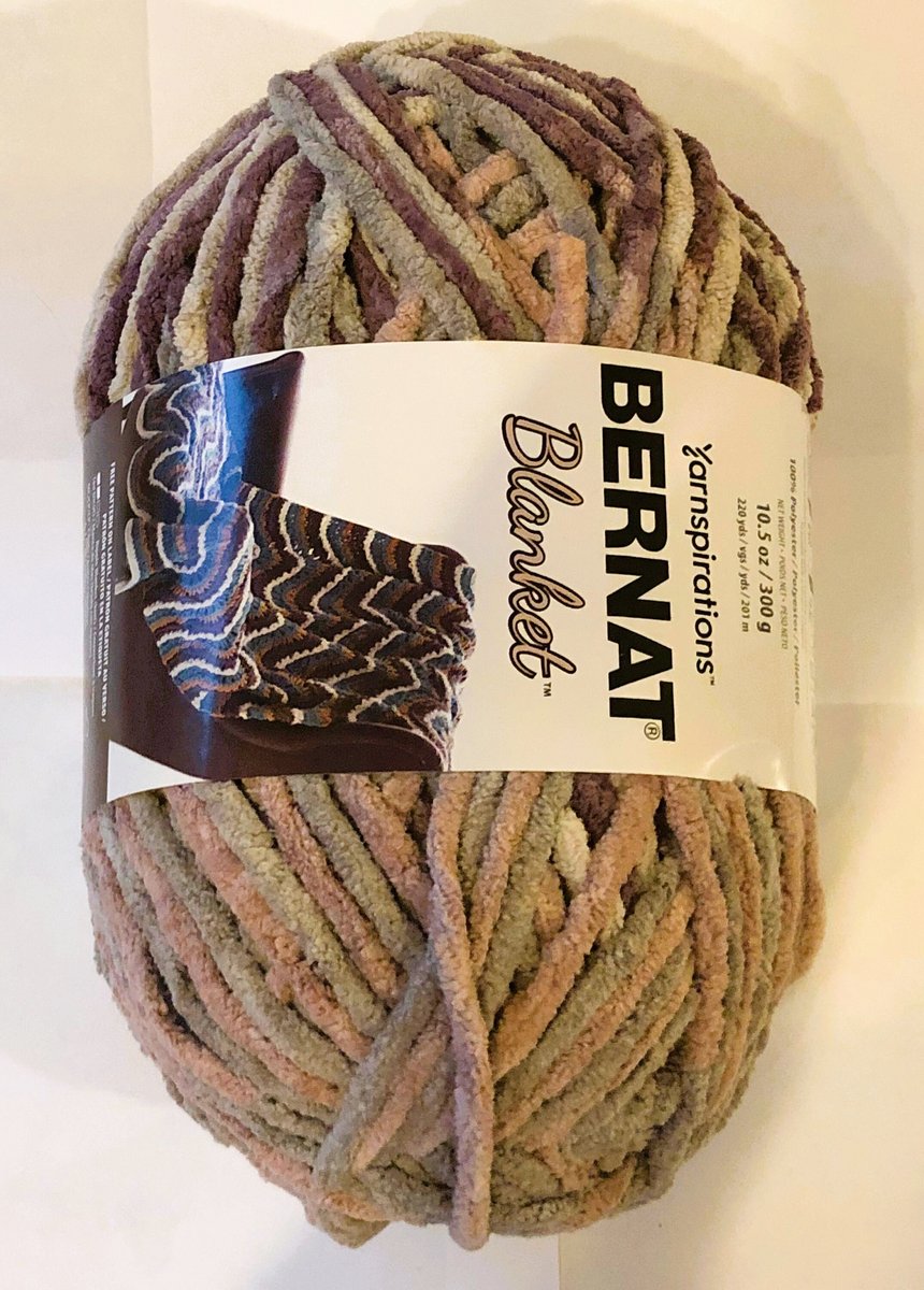 Yarn New YARNSPIRATIONS Purple Haze Bernat Blanket Yarn Crochet Knit Shawl Super Bulky 6