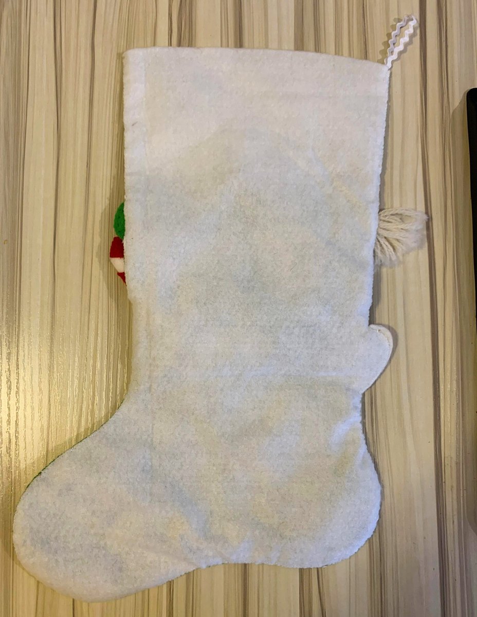 Christmas Stocking, Custom Stocking, Handmade Bucilla Santa & Candy Cane Jeweled Holiday Stocking, 1980's Personalized Stocking, 32263