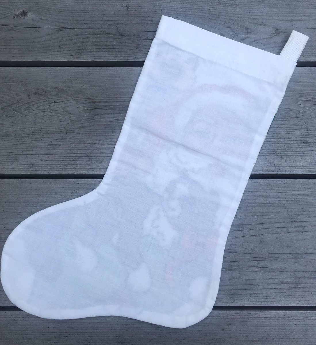 Christmas Stocking, FINISHED 1995 Bucilla Santa's Furry Friends Stocking, Handmade Counted Cross Stitch Holiday Stocking, Needlepoint