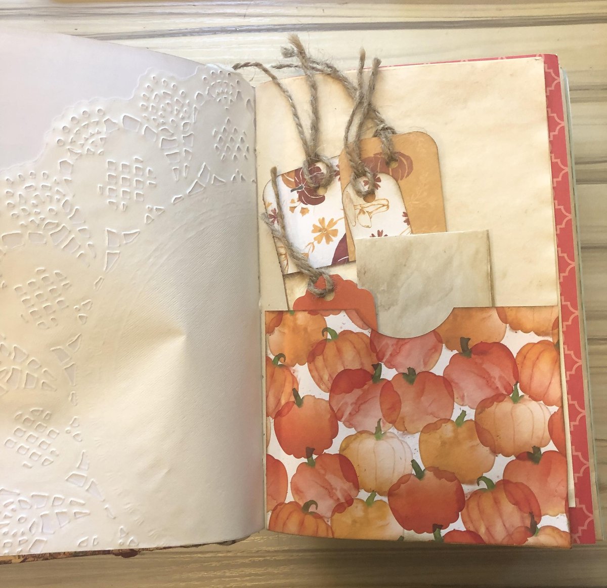 Handmade Junk Journal - 3 Signature Journal - Birds Fun Journal Pages - Handmade and Upcycled! Journaling Crafting Scrapbooking