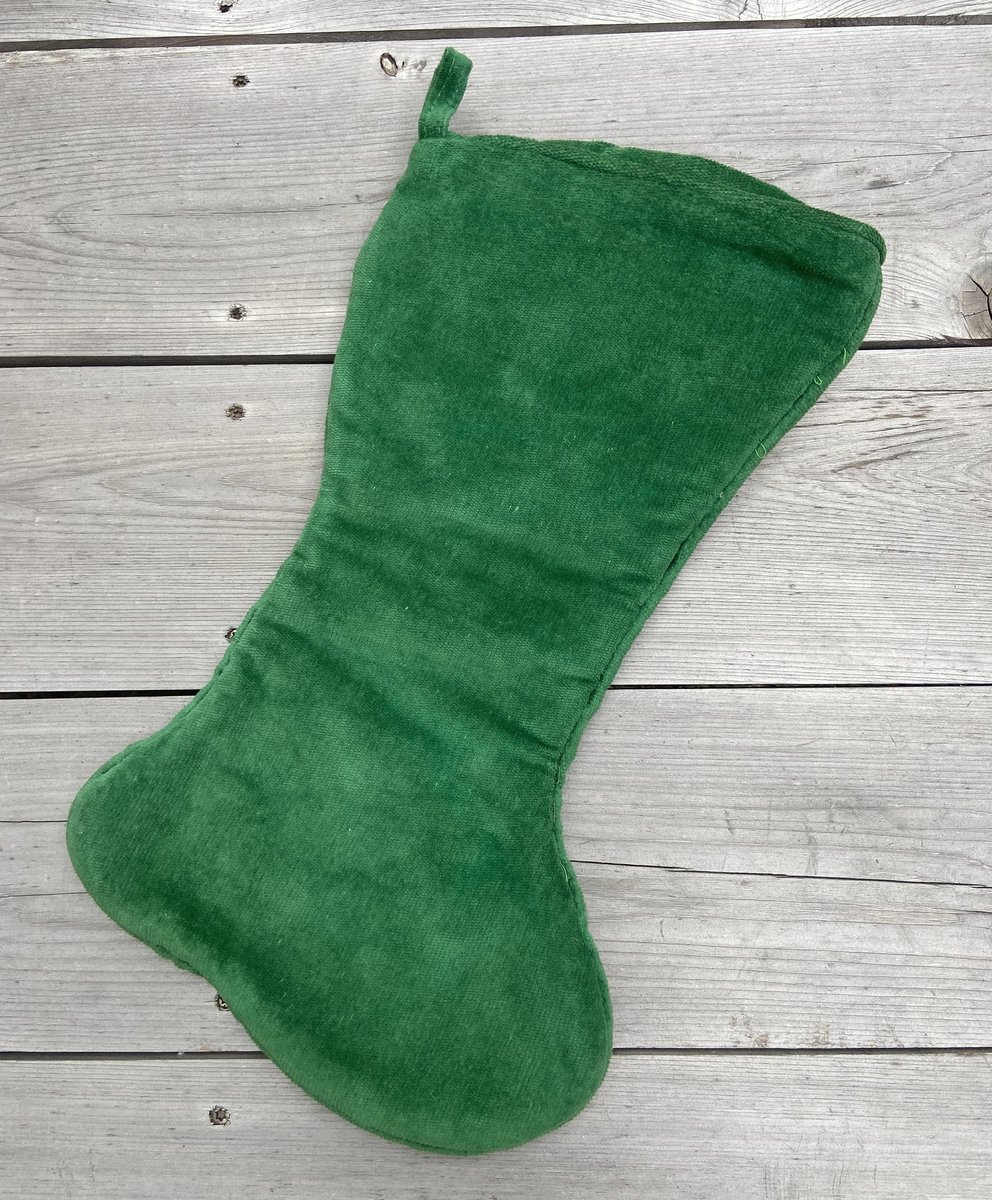 Handmade Christmas Stocking Vintage Retro Handmade FINISHED 1970s "DAD" Needlepoint Christmas Stocking Holiday Decor