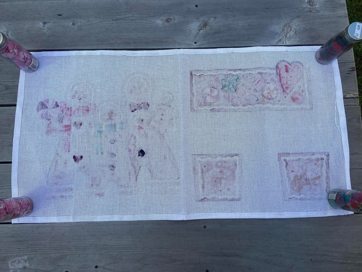 Handpainted Needlepoint Christmas Canvas | Vintage GINGERBREAD FAMILY |
