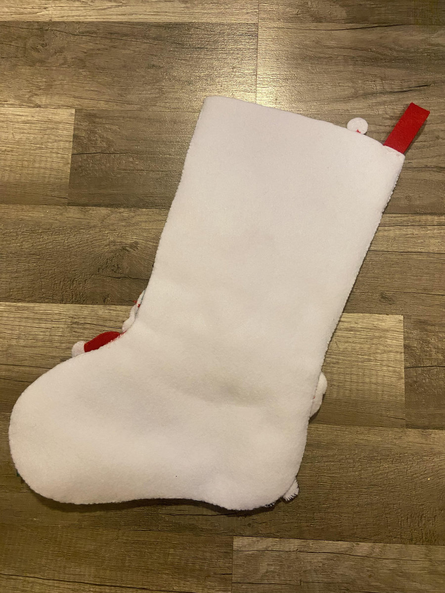 Christmas Stocking Handmade Bucilla Finished SANTA'S SNOWMAN Felt Stocking Custom Stockings | Embroidered Stockings